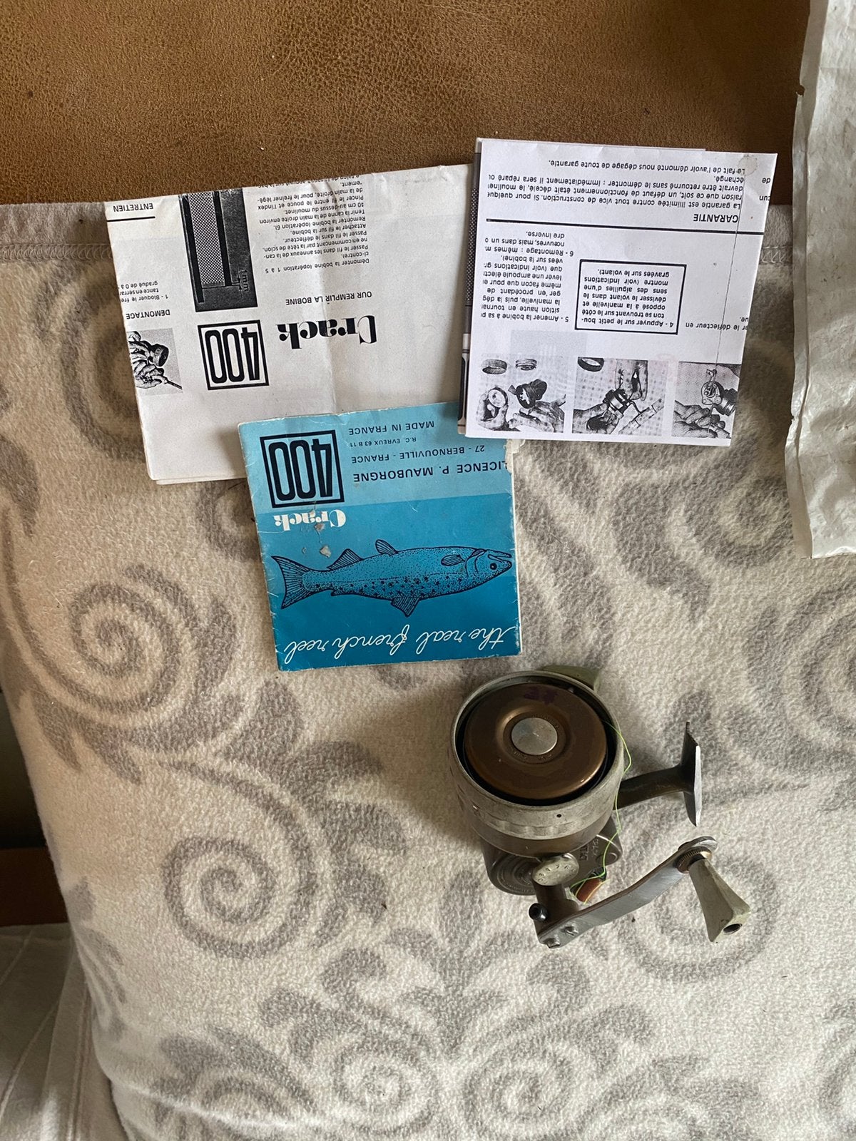 Rare moulinet Crack 400 avec notice, Enlèvement, Moulinet