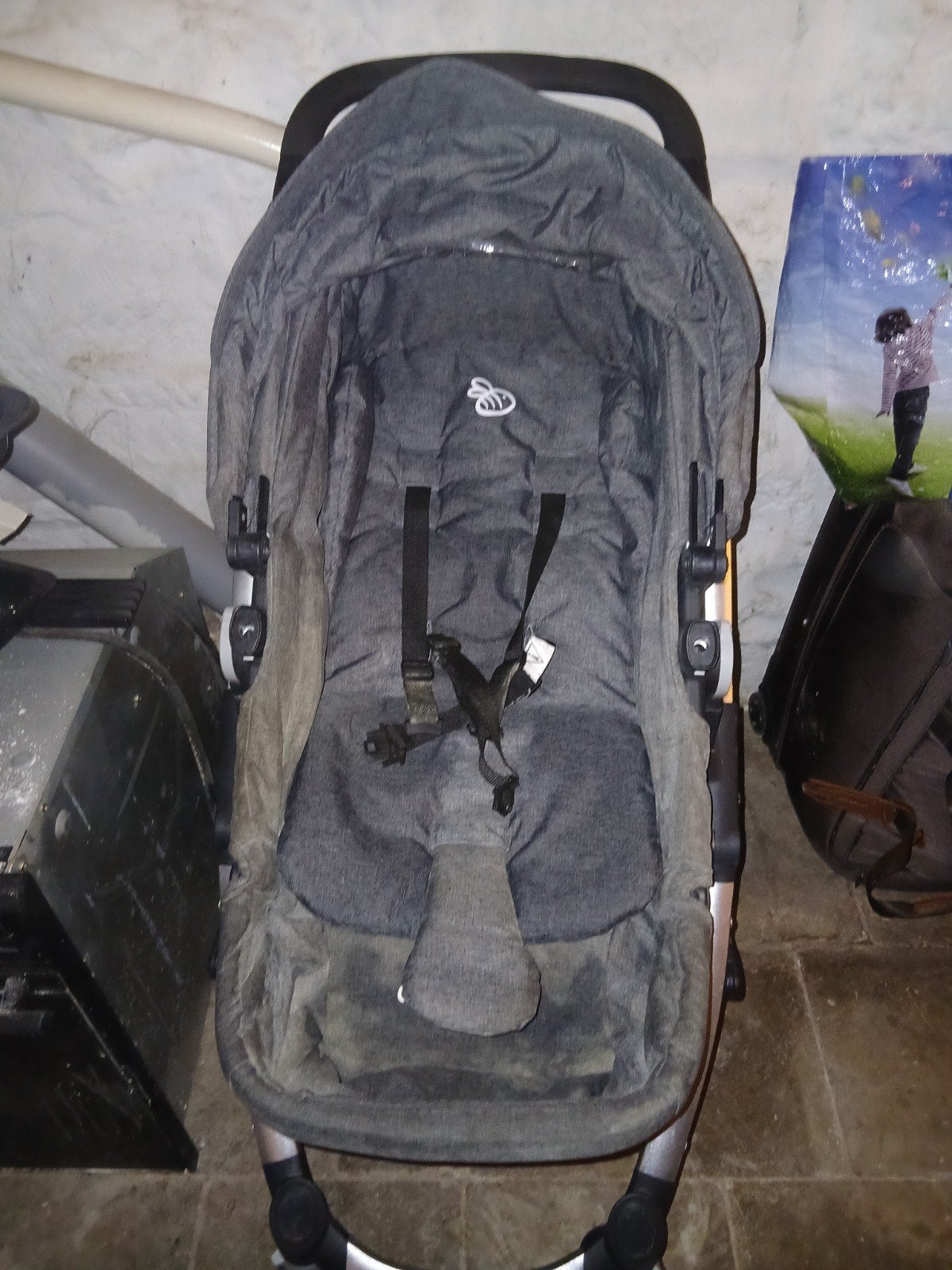 poussette dreambee grise, Enlèvement, Utilisé, Autres marques, Dossier réglable