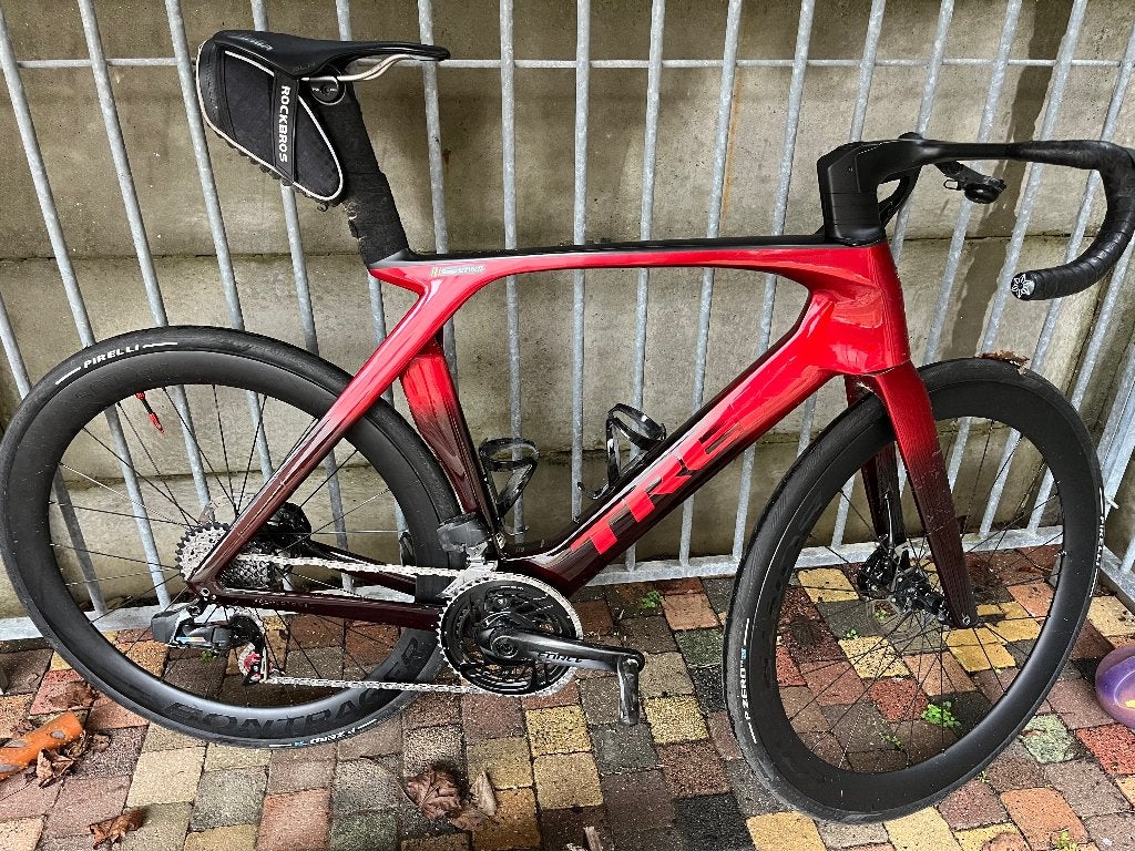 Trek Madone SLR Gen 7 maat 58 Kleur smoke red, Ophalen, 28 inch, Carbon, Zo goed als nieuw
