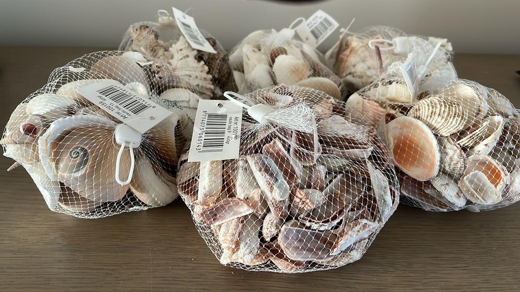 10 sachets de coquillages décoratifs, Enlèvement, Neuf