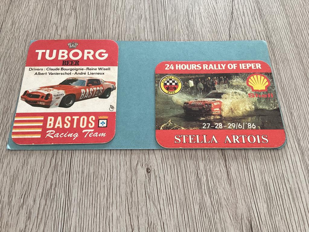 2 bierviltjes van auto sport, Collections, Enlèvement ou Envoi, Comme neuf, Sous-bock