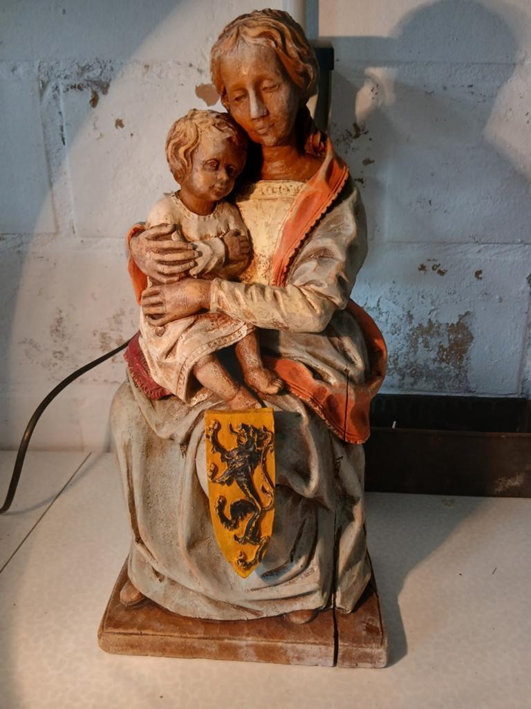 Beeld Maria met kind Jezus olv van vlaanderen, Ophalen