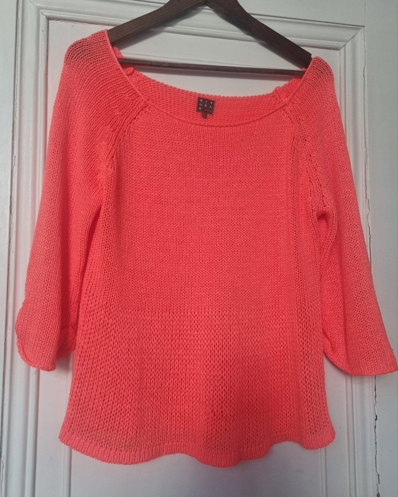 Pull en maille RITUALS taille S - fluo, corail, rose, Vêtements | Femmes, Pulls & Gilets, Enlèvement ou Envoi, Rose, Taille 36 (S)