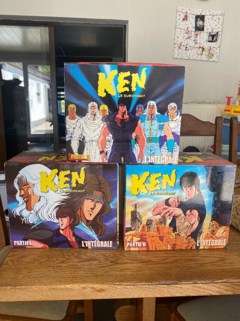 Coffrets vhs ken le survivant, Dessin animé, Enlèvement, Utilisé, VHS