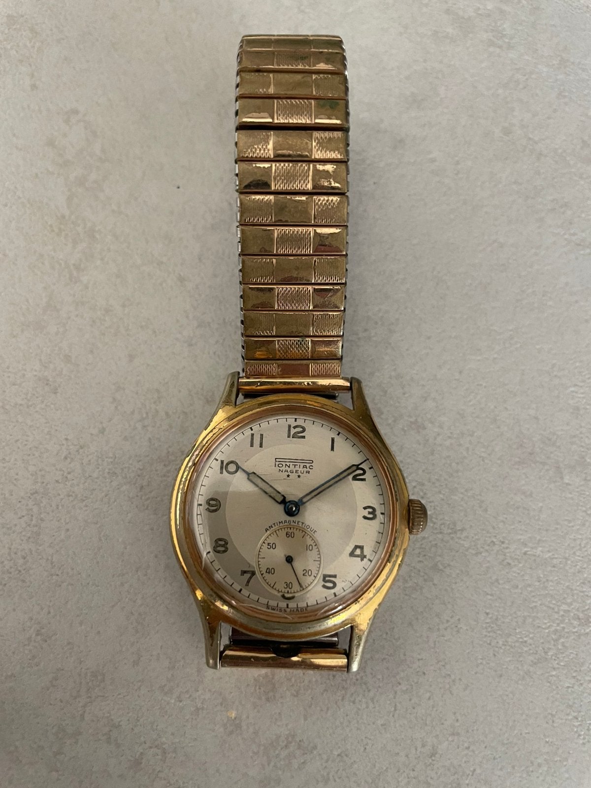 Pontiac horloge jaren 1950, Ophalen, Gebruikt, Polshorloge, Overige merken