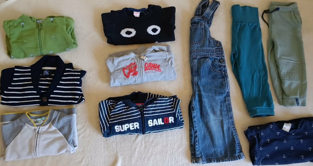 Pakket kledij maat 86 jongen (10 stuks), Kinderen en Baby's, Babykleding | Maat 86, Ophalen, Gebruikt, Jongetje