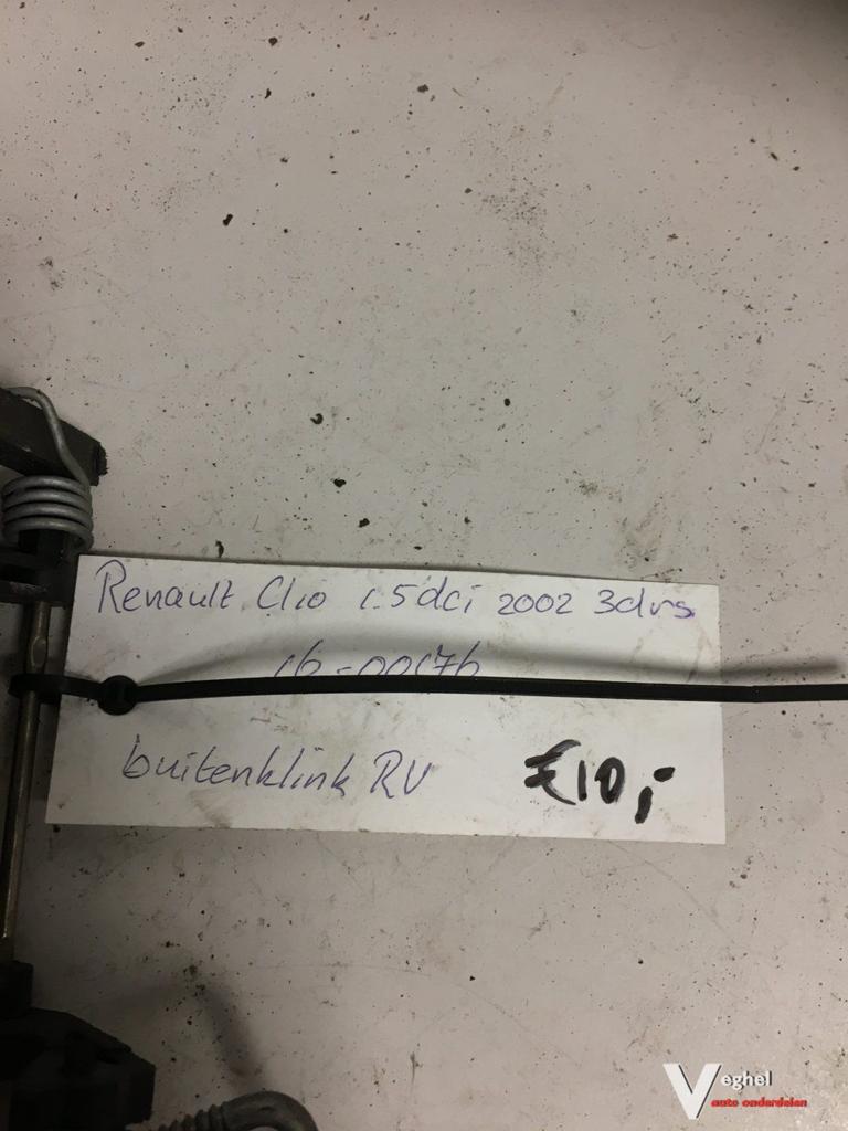 Renault clio 3drs 2002 Deurgreep rechtsvoor, Auto-onderdelen, Carrosserie, Deur, Gebruikt, Ophalen of Verzenden