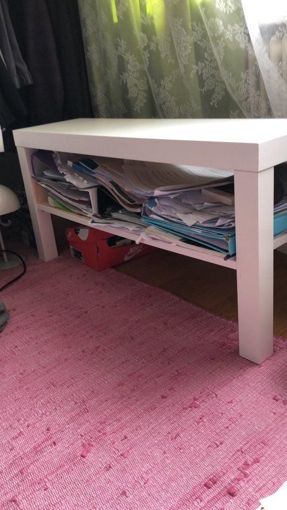 IKEA, LACK Coffee table, white, 90x55 cm, Coffee table but has a separate shelf for magazines etc., 50 à 100 cm, Comme neuf, Enlèvement