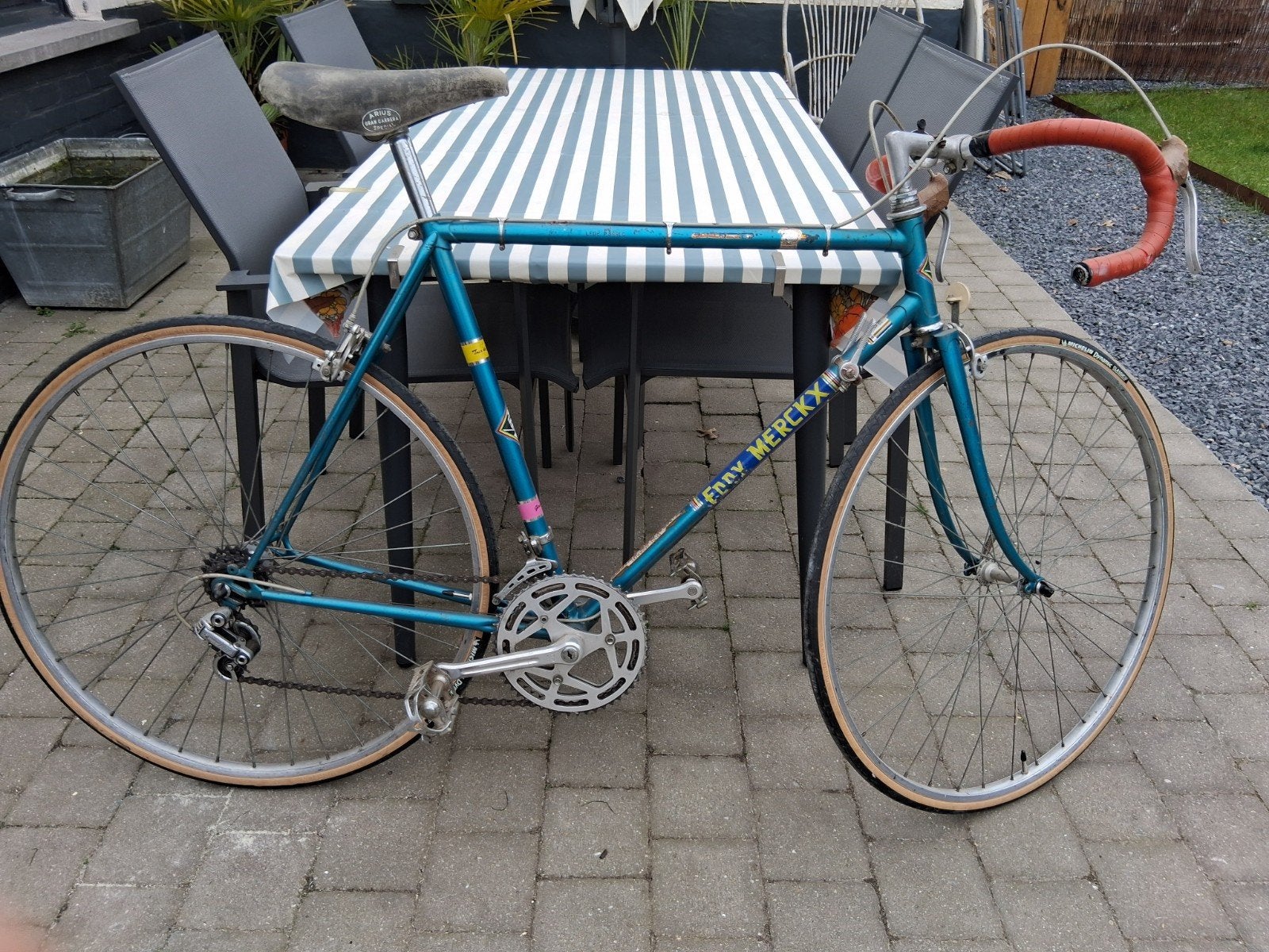 Vélo de route vintage Eddy Merckx (Kessels Ostend), 1974, Autres marques, 10 à 15 vitesses, Frein sur jante, Enlèvement