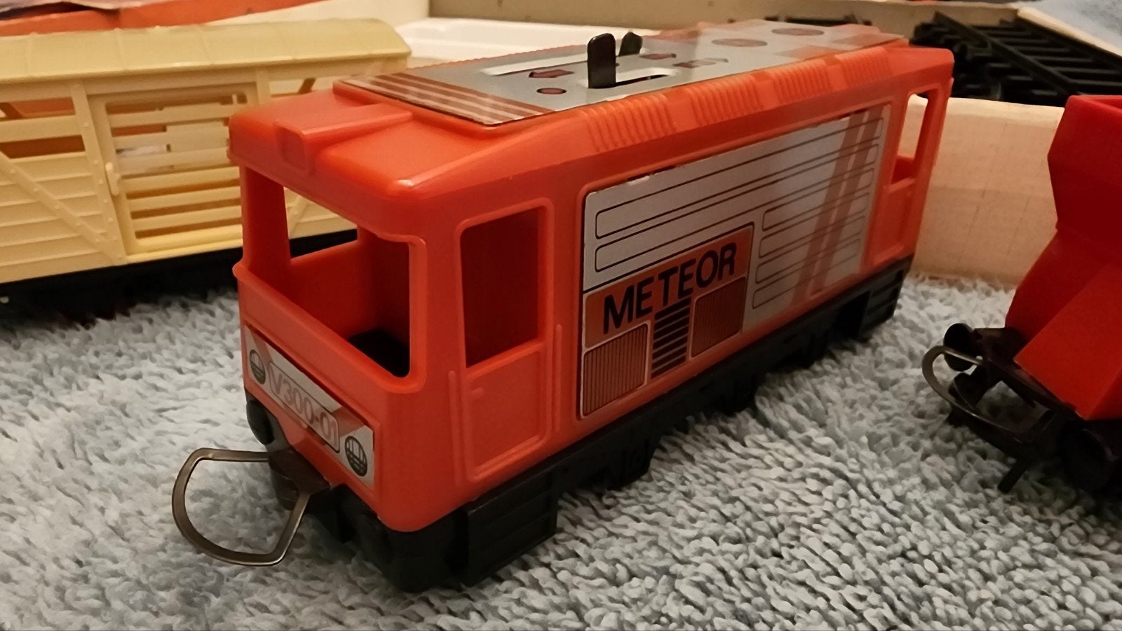 Oude speelgoedtrein Meteor, Hobby & Loisirs créatifs, Enlèvement, Utilisé, Set de Trains