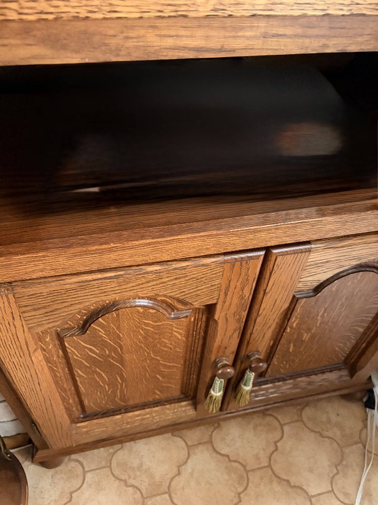Meuble TV en bois, Maison & Meubles, Armoires | Mobilier de télévision, Moins de 100 cm, 100 à 150 cm, Enlèvement, Utilisé
