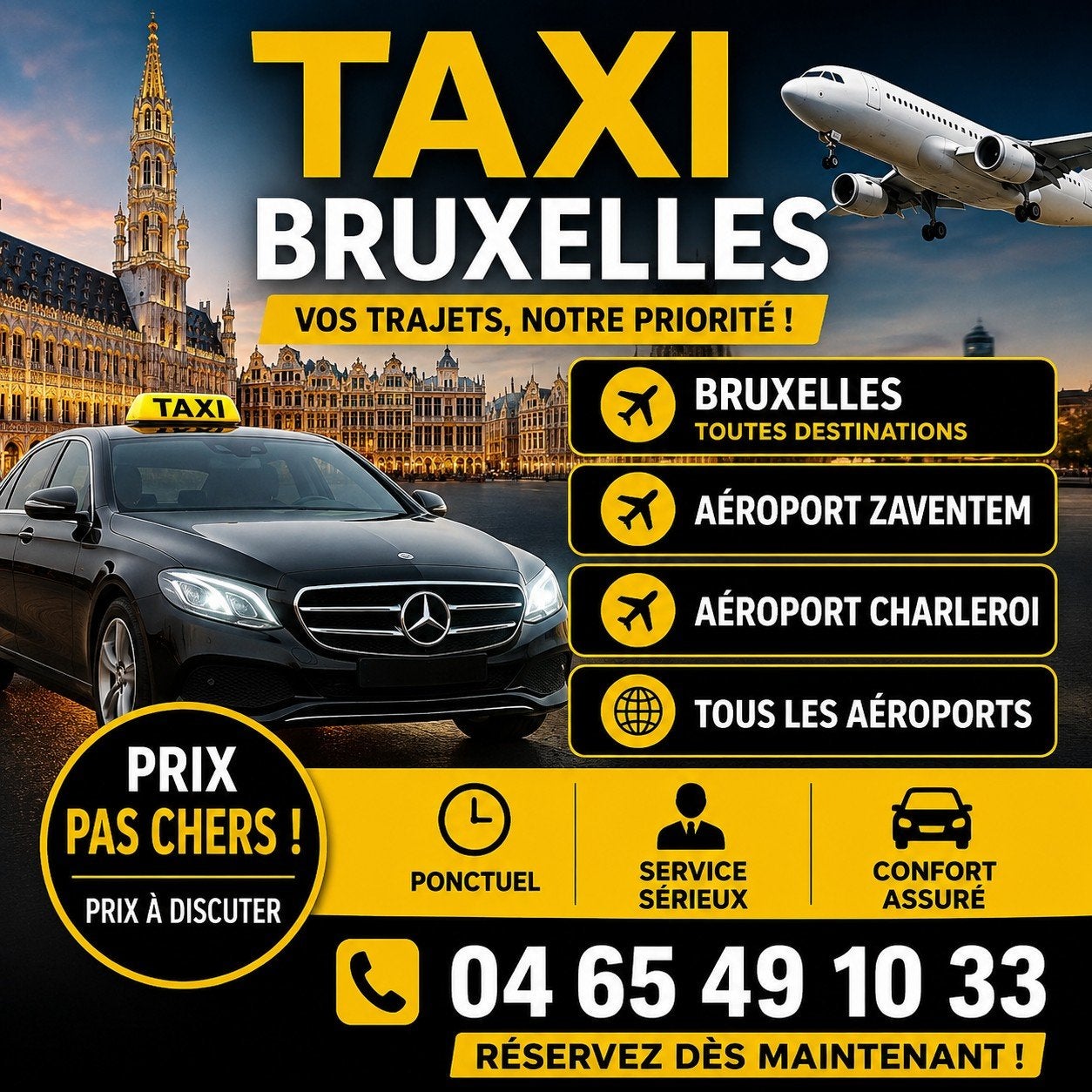 taxi toute la Belgique et toute l europe
