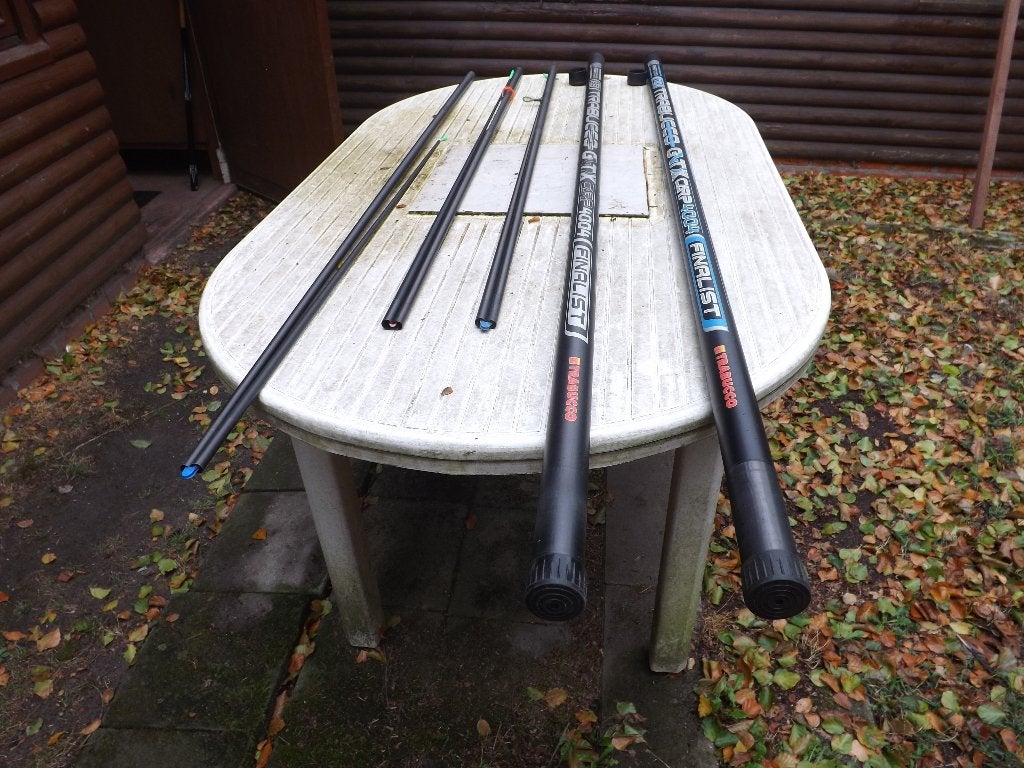 vaste hengel van ARCA - TRABUCCO 11 m lang GNTX CARP 4004, Ophalen, Gebruikt, Vaste hengel