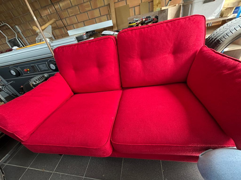 Zetel 2 zit, Huis en Inrichting, Fauteuils, Ophalen, Zo goed als nieuw, Stof