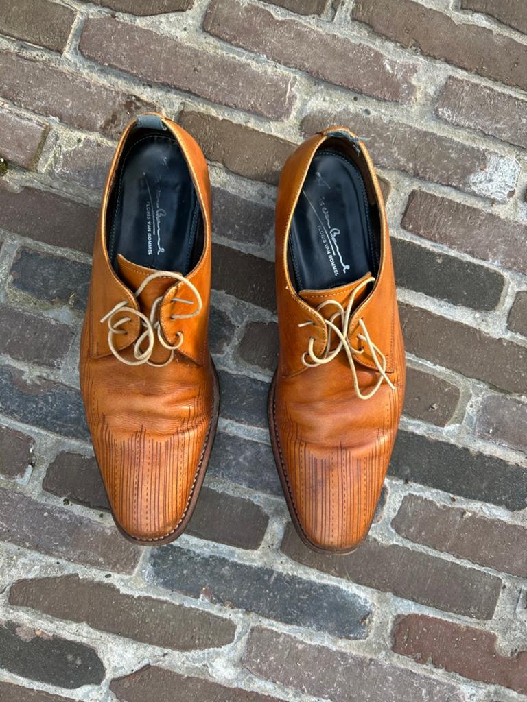 Chaussures marron Floris van Bommel taille 8 (42), Enlèvement ou Envoi, Chaussures à lacets, Brun, Porté