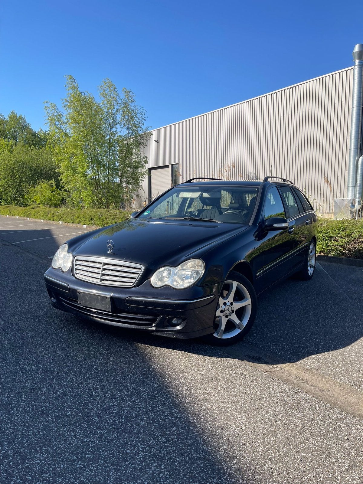 Mercedes C220 CDI break Sport Edition, Auto's, Parkeersensor, Stof, Zwart, Zwart