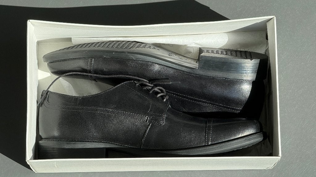 Lederen schoen Geox 46 (nieuw), Kleding | Heren, Schoenen, Zwart, Nieuw, GEOX, Ophalen of Verzenden