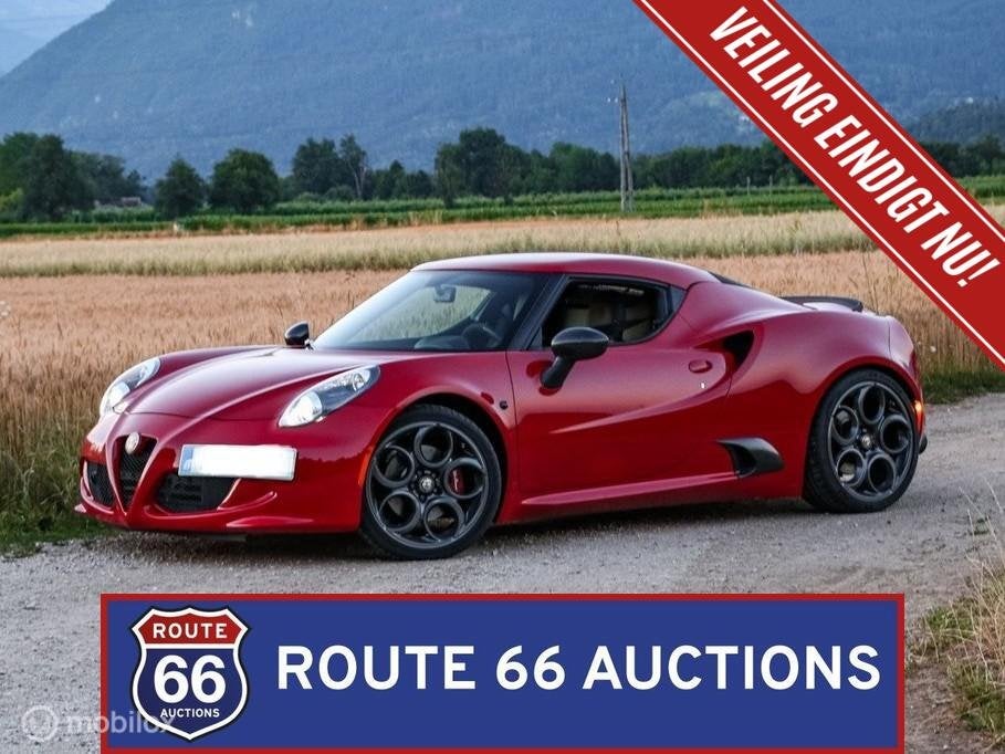 Alfa Romeo 4C | 2015 | Route 66 Auctions, Auto's, Gebruikt, Zwart, Bedrijf, Handgeschakeld