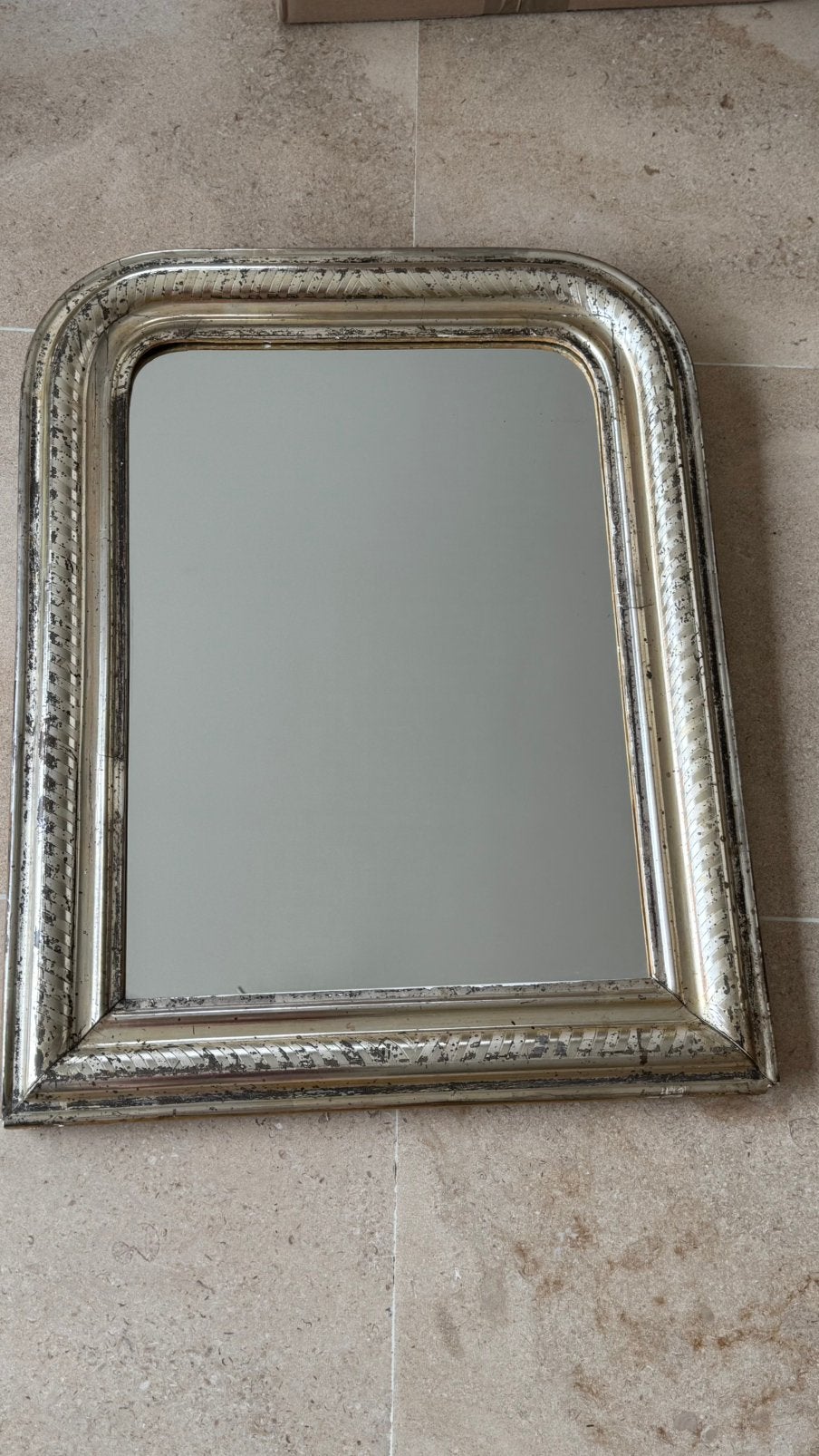 Ancien miroir doré Cadre en bois patiné Style XIXᵉ (offre?), Enlèvement