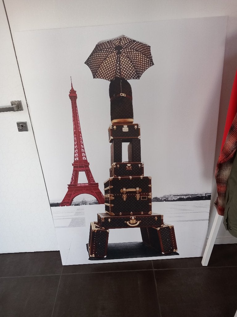 Cadre louis vuitton paris, Antiquités & Art, Art | Peinture | Moderne, Textile, Impression, Enlèvement, Édition limitée