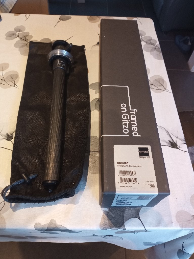 Gitzo GS3513S Systematic rapid column carbon, 125 cm of minder, Middenzuil, Zo goed als nieuw, Gitzo