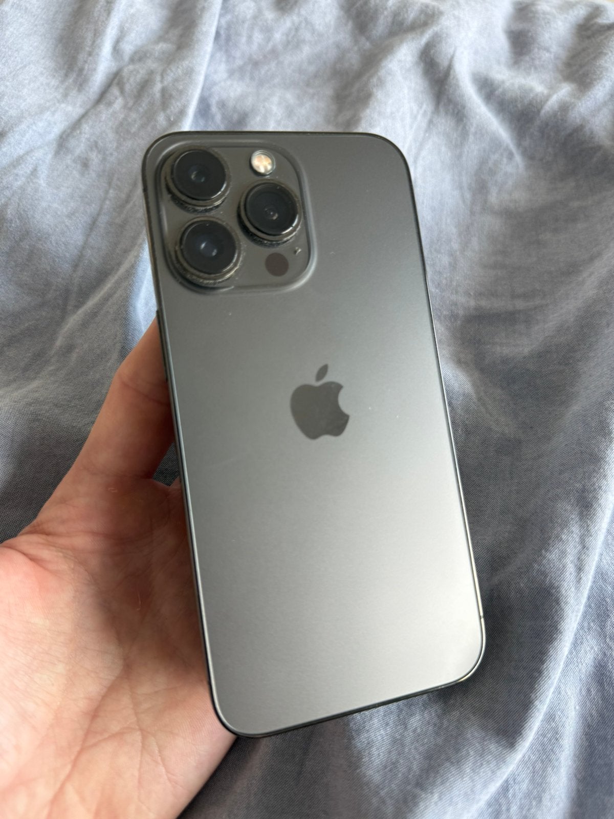Iphone 13 pro - 256GB - Graphite + screenprotecter & hoesjes, 256 GB, 80 %, Gris, Comme neuf
