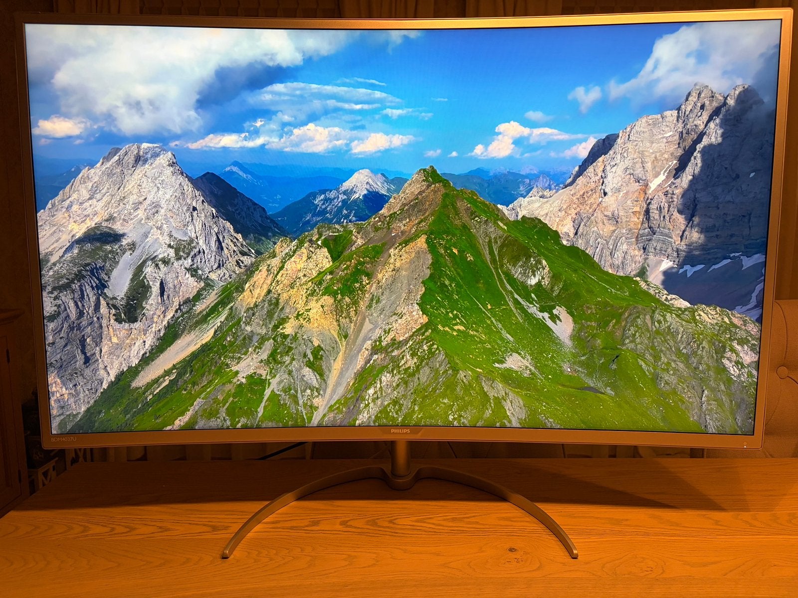 Philips monitor/ scherm – 40 inch Curved 4K-monitor, Ophalen, Zo goed als nieuw, LCD, Philips