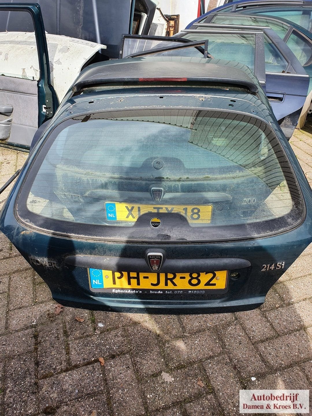 Achterdeur Rover 214 si groen blauw, Autos : Pièces & Accessoires, Rover, Arrière, -, Haillon arrière