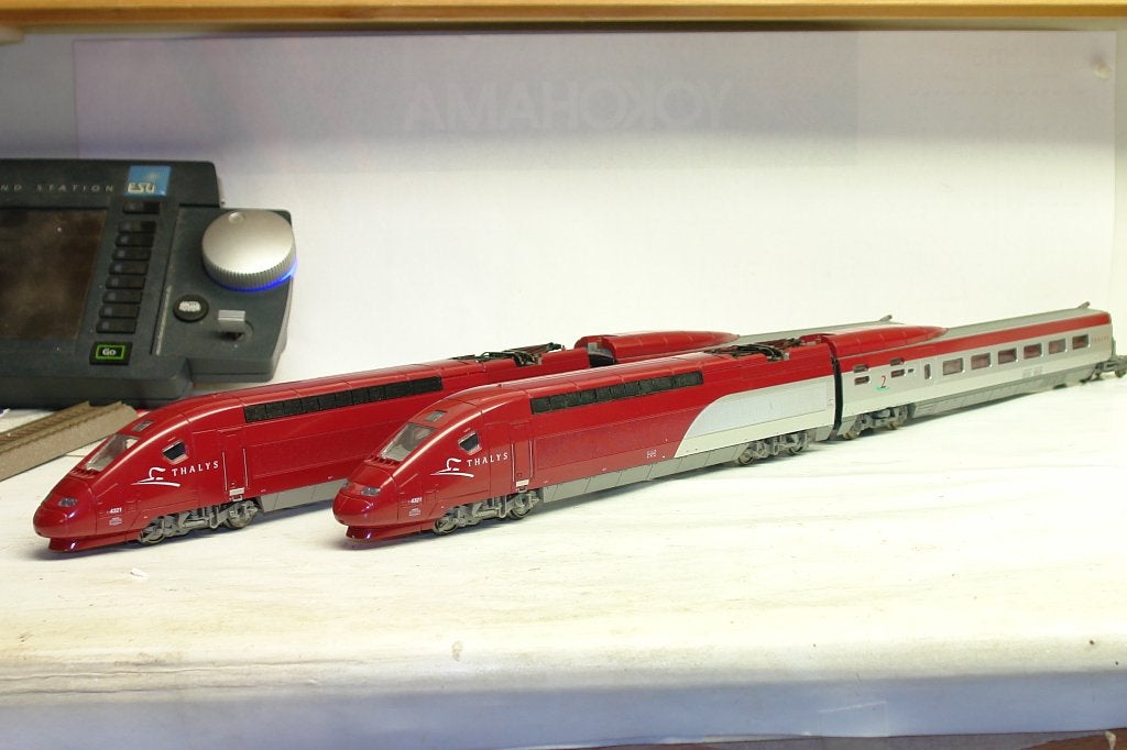 MEHANORAME TGV THALYS 4321 PBKA MARKLIN 3-RAIL SNCB, Overige merken, Wisselstroom, Locomotief, Ophalen of Verzenden