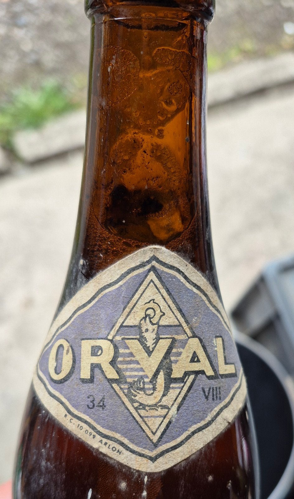 Orval rare et ancienne bouteille avec sa capsule d'origine, Enlèvement ou Envoi