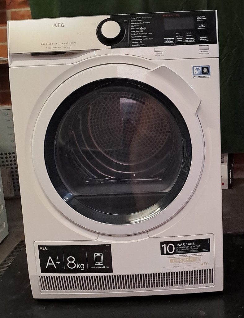 AEG Droogkast in prima conditie, Ophalen, Gebruikt, 8 tot 10 kg, Voorlader