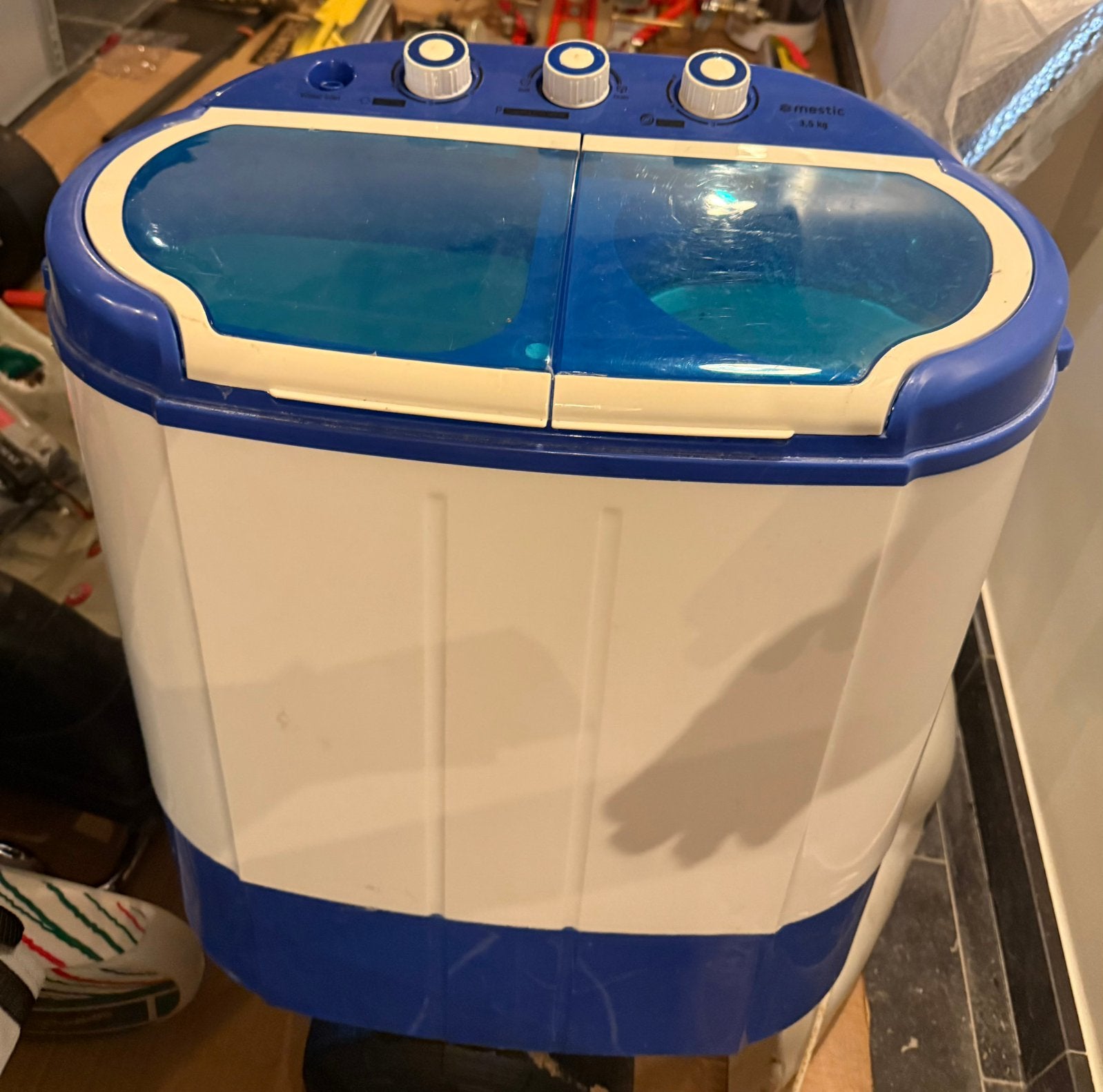 Camping wasmachine met centrifuge, Machine à laver