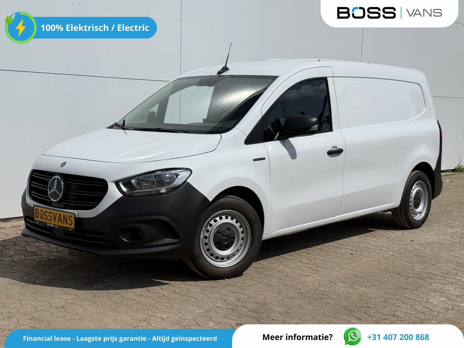 Mercedes-Benz eCitan 112 51kWh L2 285 WLTP 95% (SOH) Camera, Autos, Camionnettes & Utilitaires, Achat, 1250 kg, Entreprise, 3 places