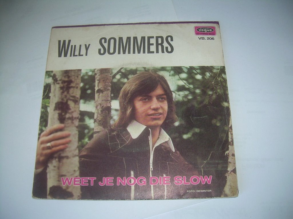45 T SINGLE - Willy Sommers - Weet Je Nog Die Slow, Fotohoes, 7 inch, Ophalen of Verzenden, Zo goed als nieuw