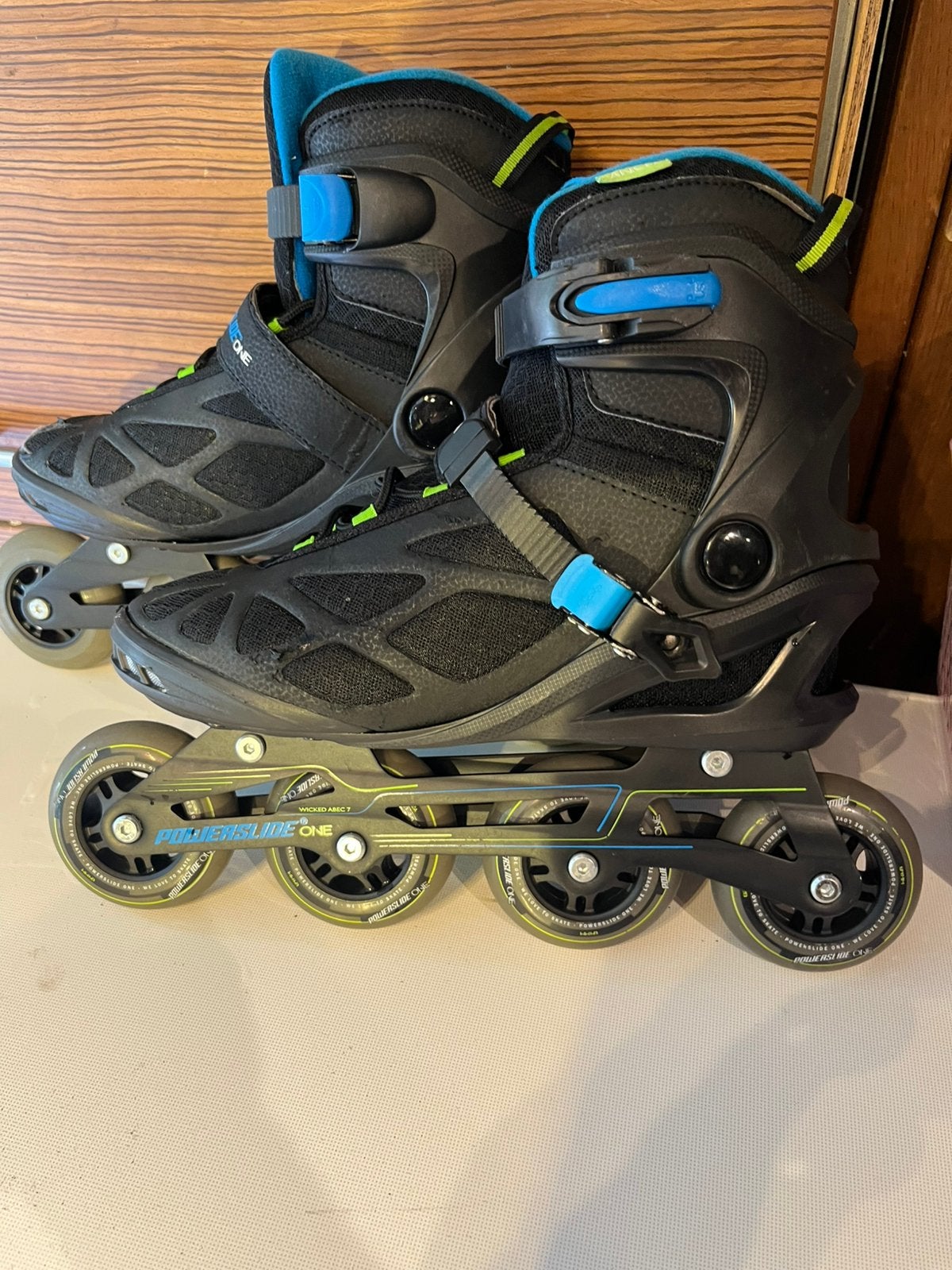 Powerslide one skeelers rollerblades inlineskates 1x getest!, Sport en Fitness, Skeelers, Ophalen, Zo goed als nieuw, Powerslide