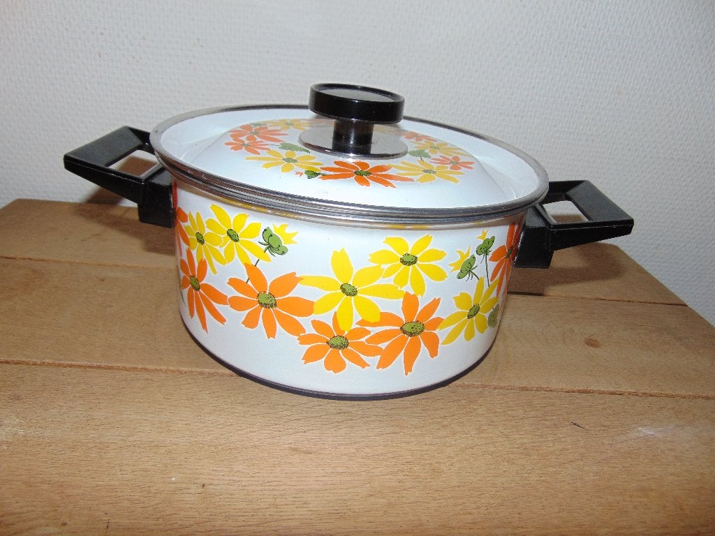 Kookpotje in email nieuw, Met deksel, Nieuw, Ophalen of Verzenden, Kookpan
