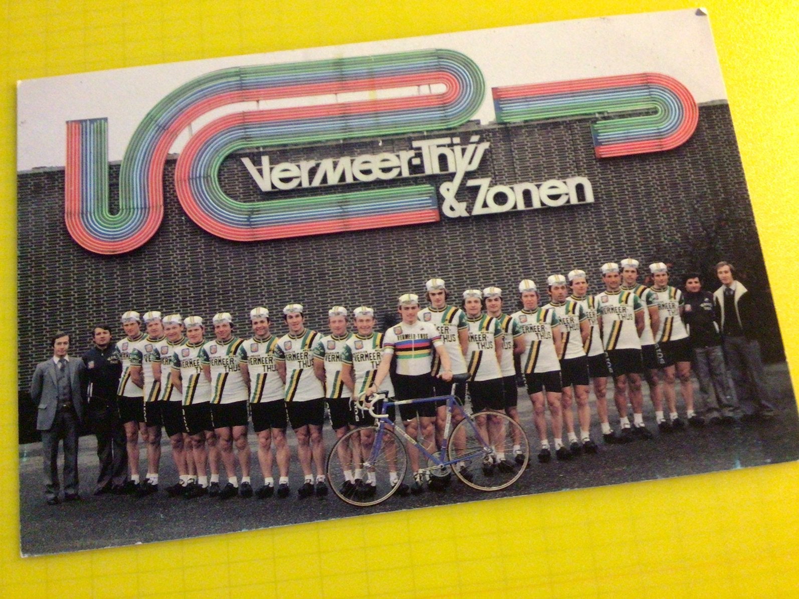 wielerkaart1981 team vermeer thijs gios de wolf  liboton, Verzenden, Zo goed als nieuw