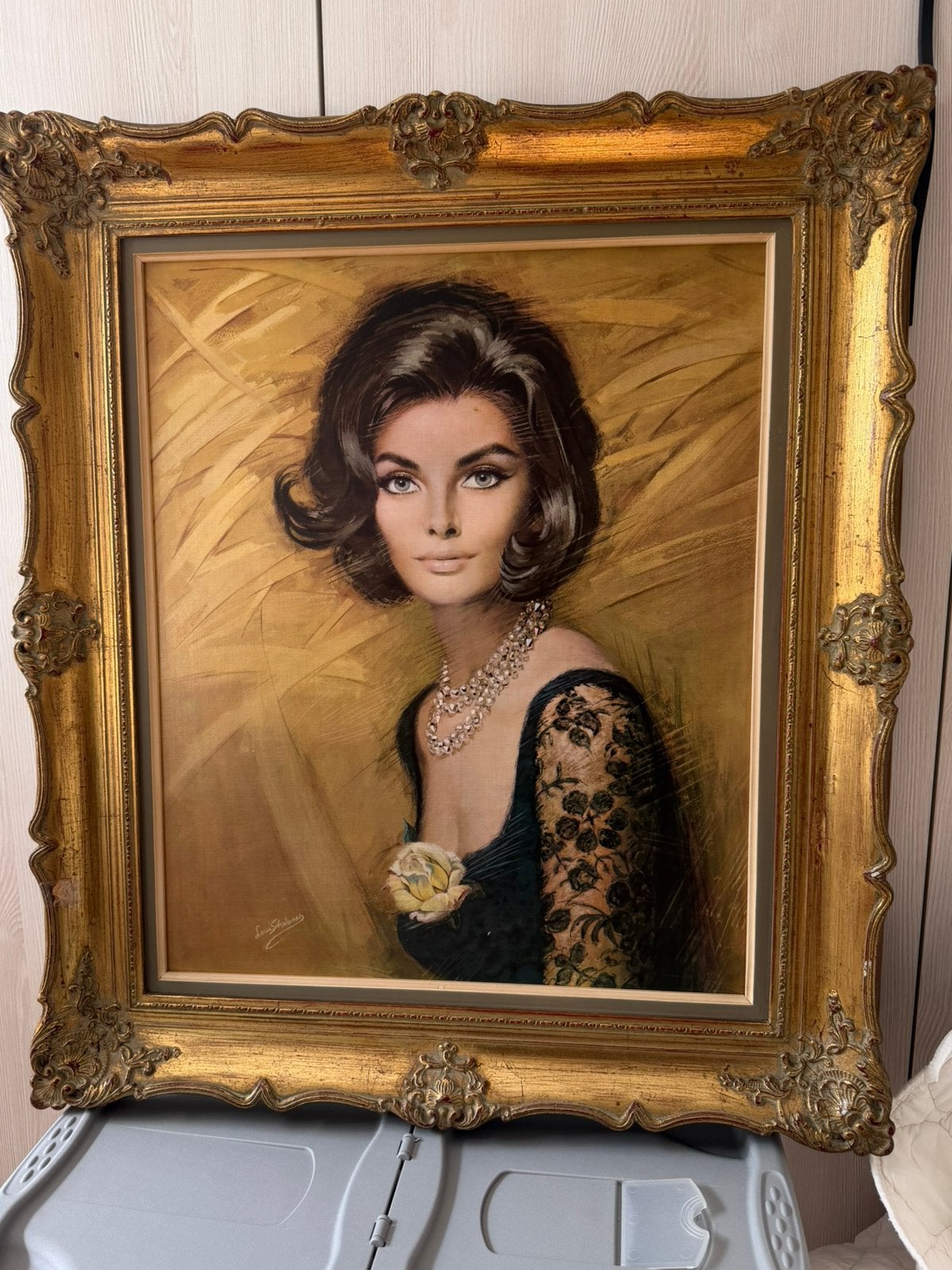 Portrait, Antiquités & Art, Portrait ou Personnes, Peinture à l'huile, Enlèvement, Toile