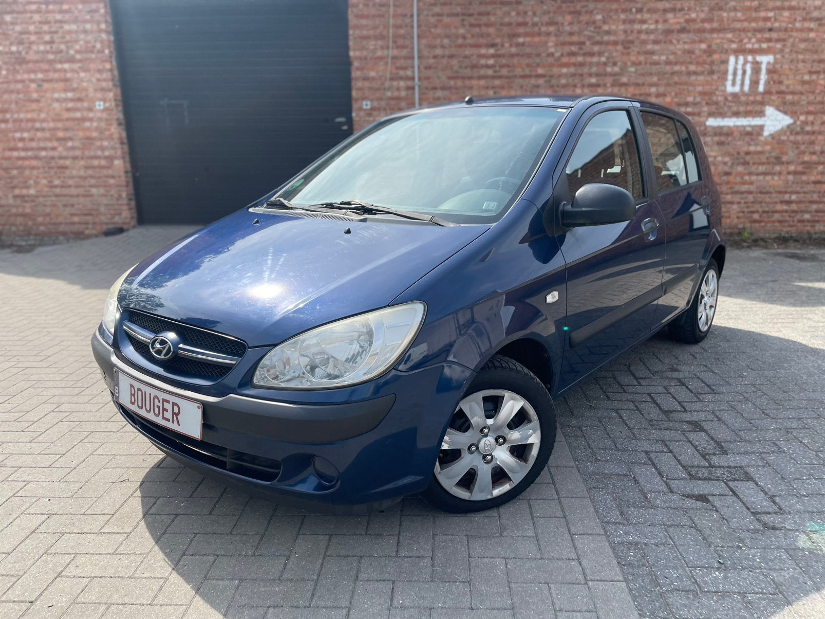 HYUNDAI GETZ | 1.1 BENZINE | AIRCO | 5-DEURS, Auto's, Voorwielaandrijving, Stof, Zwart, 1079 cc