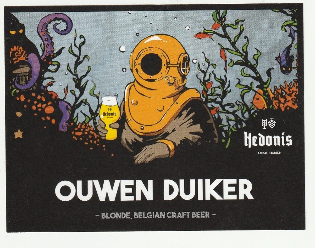 bieretiket België Hedonis Ouwen Duiker, Verzamelen, Verzenden, Nieuw, Overige typen, Overige merken