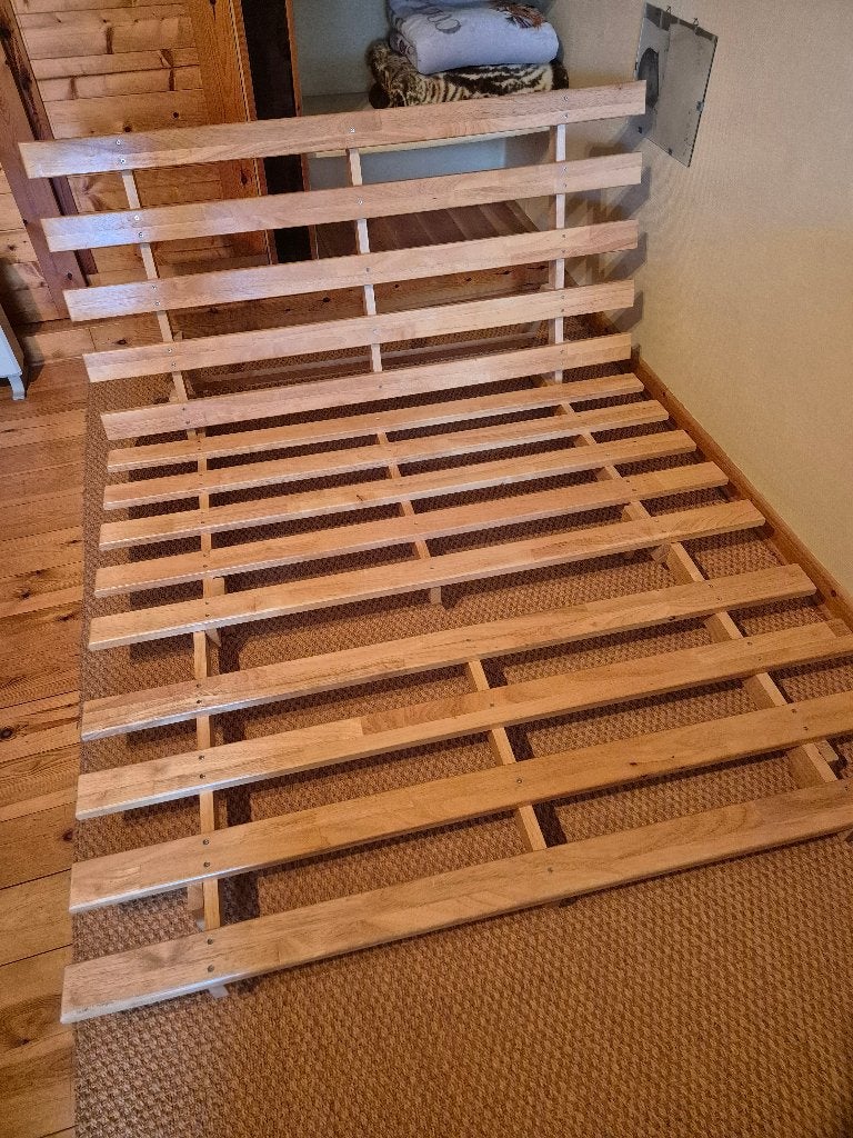 bed, Huis en Inrichting, Ophalen, Wit, Twijfelaar, 120 cm