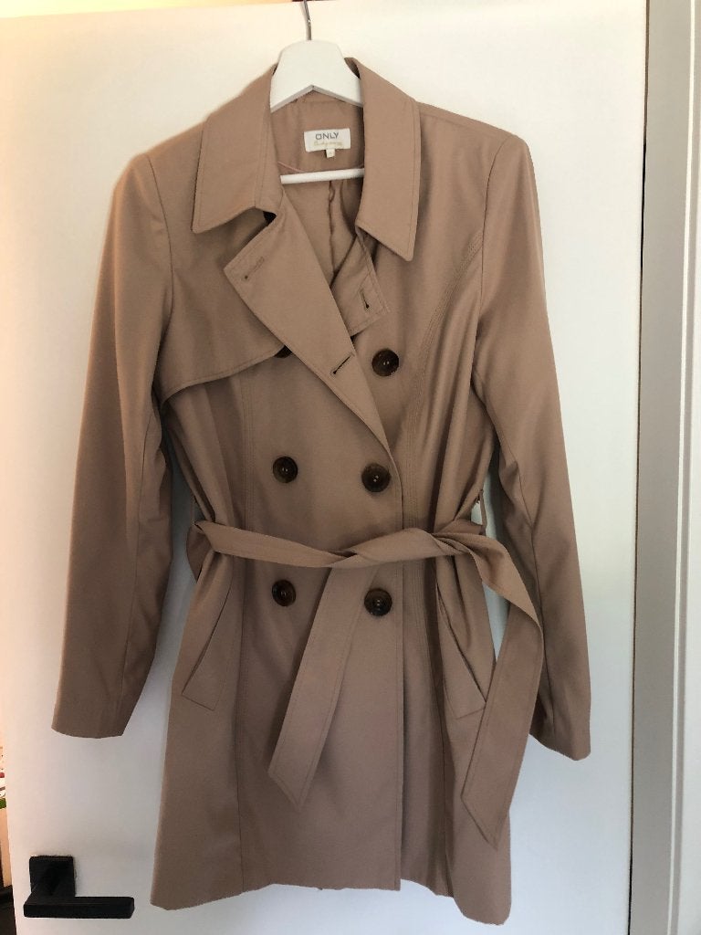 Trenchcoat beige, Only, Comme neuf, Enlèvement, Taille 36 (S)