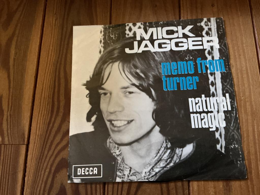Mick Jagger de 7 pouces - Mémo de Turner, Enlèvement ou Envoi