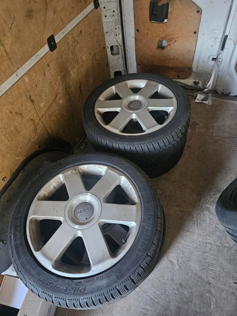 Jante alu 17" audi originale avec pneux michelin, Enlèvement ou Envoi
