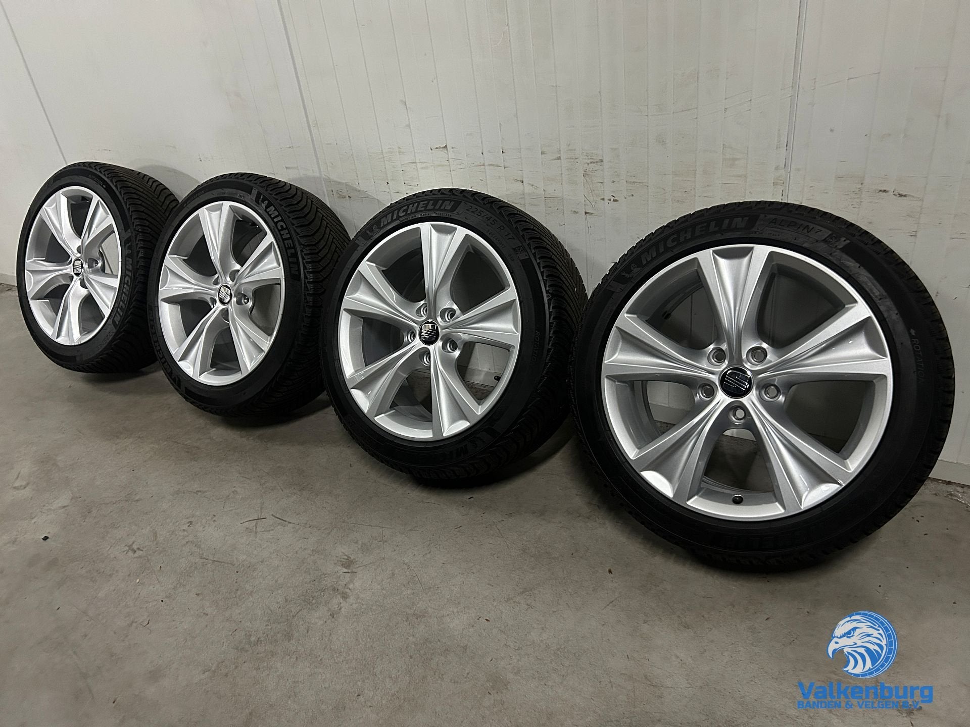 8-9mm! Originele Seat Leon 5FA 17 inch velgen 5x112 winterba, Auto-onderdelen, Banden en Velgen, Gebruikt, -, -, Banden en Velgen