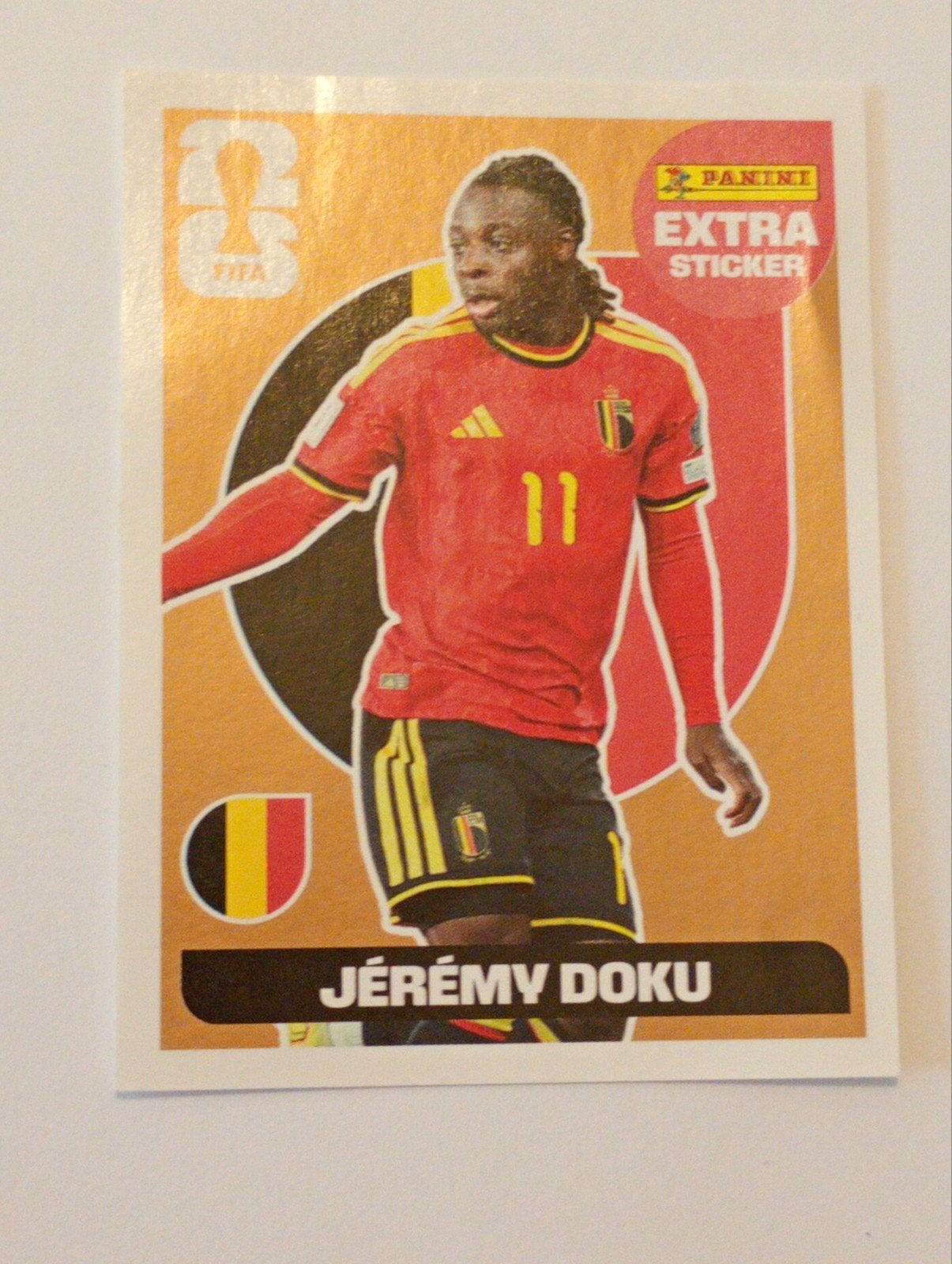 Jérémy Doku - Autocollant supplémentaire, Enlèvement ou Envoi, Autocollant