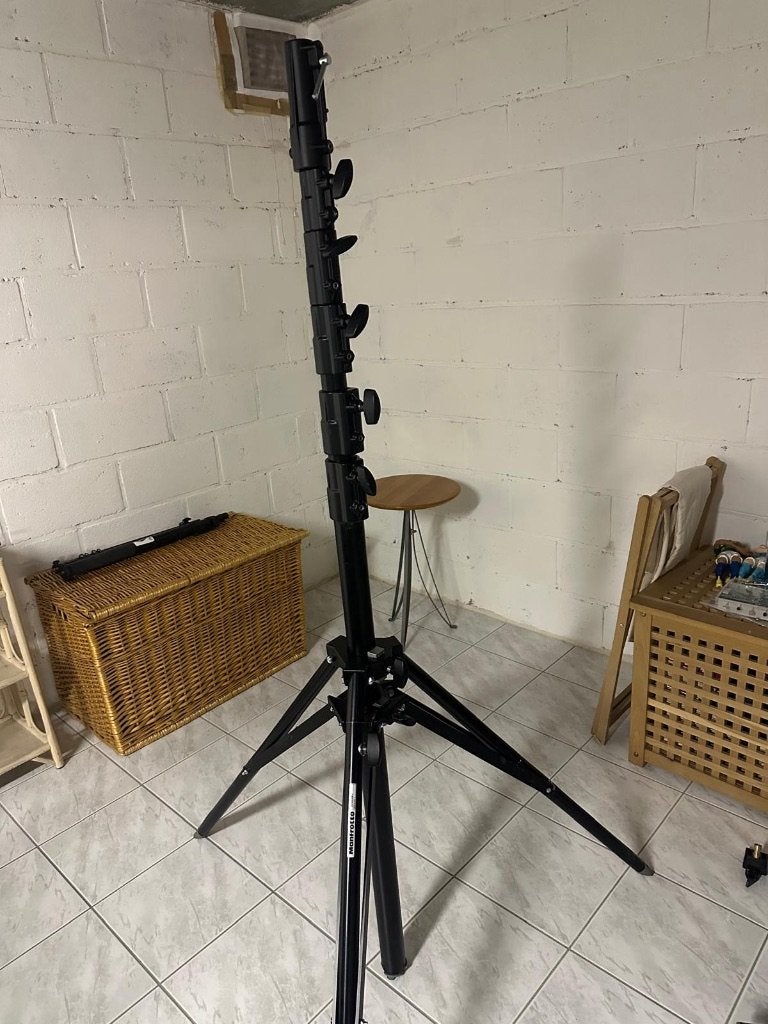 Trépied Manfrotto 269HDBU - 7.30m de hauteur max., 175 cm ou plus, Comme neuf, Enlèvement, Trépied