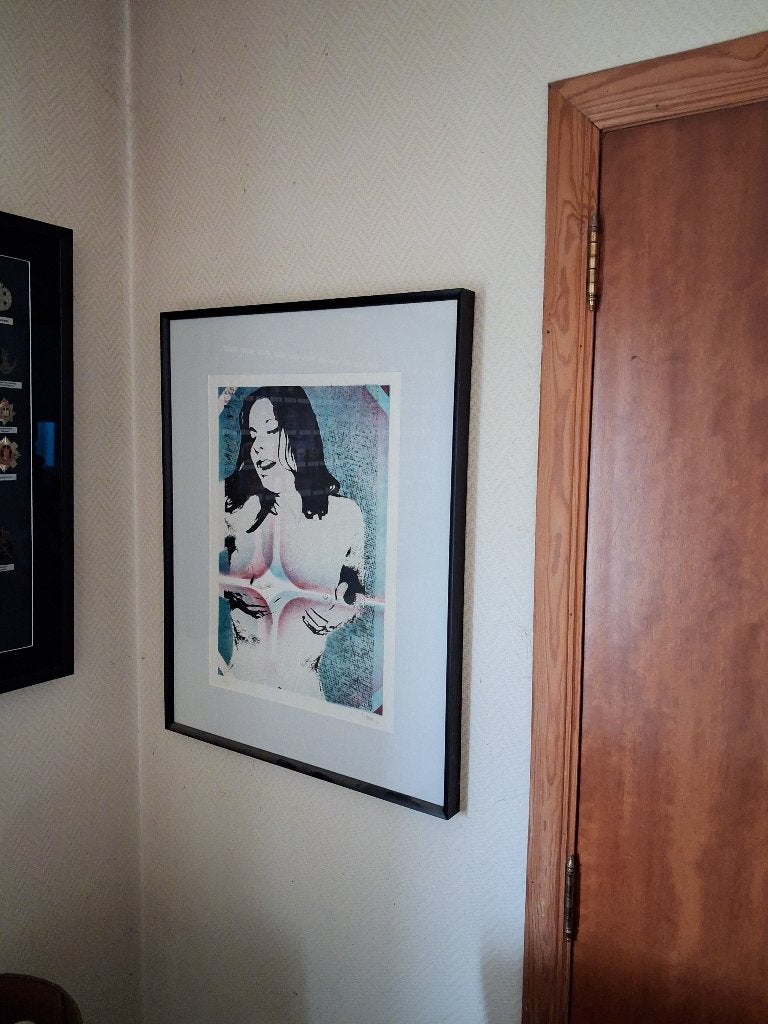 litho Pol Mara uit 1971, Antiek en Kunst, Kunst | Litho's en Zeefdrukken, Ophalen, Met glas, Overige onderwerpen, Lithografie