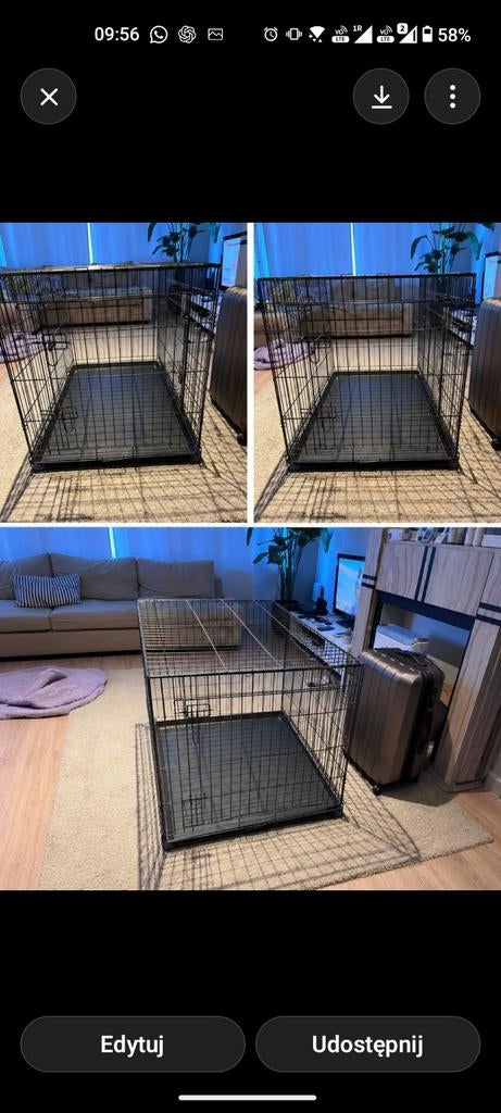 grote hondenbench, maat L, kennel kooi, Dieren en Toebehoren, Hondenhokken, Ophalen
