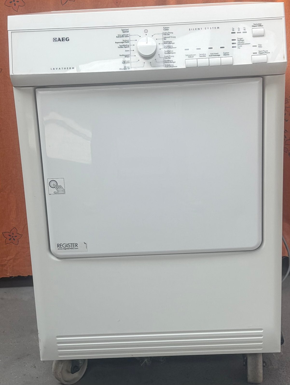 Armoire sèche aeg, Évacuation d'air, 4 à 6 kg, Comme neuf, Chargeur frontal